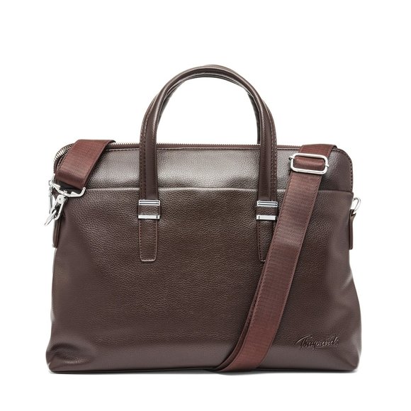 Thaynards - Vegan Leather Suave Shoulder Bag Light Brown - Picture 2 of 7